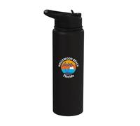 Hollywood Beach Florida Summer Vacation Souvenir Stainless Steel Insulated Water Bottle