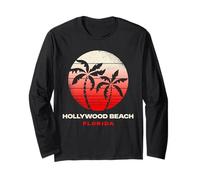Hollywood Beach Florida Sunset Design Hollywood Beach FL Long Sleeve T-Shirt
