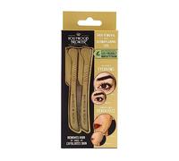 Hollywood Browzer Dermaplaning Blades for Face - Eyebrow Shaping - Removing Unwanted Hair and Peach Fuzz - Exfoliating Tool for Women - Face Razor for Women - Facial Hair Remover - (Duo Gold)
