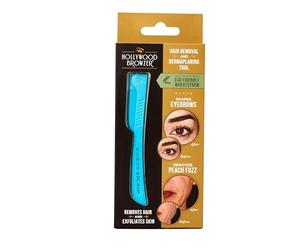 Hollywood Browzer Dermaplaning Razor Tool for Face - Eyebrow Shaping - Removing Unwanted Hair and Peach Fuzz - Exfoliating Tool for Women - Face Razor for Women - Facial Hair Remover (Blue Opal)