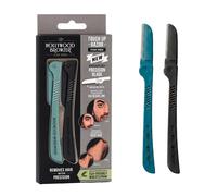 Hollywood Browzer Men's Precision Blade Razor Dermaplaner Duo in Blue/Grey