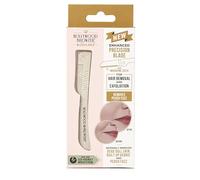 Hollywood Browzer Microplaner Razor - Enhanced Precision - Microfine Precision Dermaplaning Tool - Eyebrow Shaping - Face hair remover - Remove Peach Fuzz Hair - Eco-Friendly Wheatstraw - Pearl White