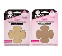 Hollywood Fashion Secrets - No-Show Reusable Concealers Medium - 4 pairs