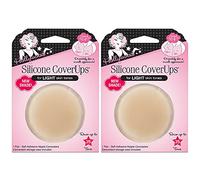 Hollywood Fashion Secrets Silicone Coverups x 2 packs - Pink - Small