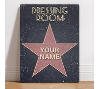 Hollywood Film Movie Star Theatre Dressing Room Walk Of Fame Metal Sign Metal Sign Plaque Poster 8X12 Inches