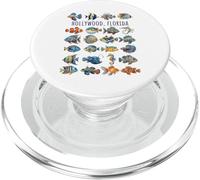 Hollywood Florida Colorful Fish Design PopSockets PopGrip for MagSafe