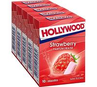Hollywood - Fresh Strawberry No Sugar 70g - Pack of 4 - Special Offer