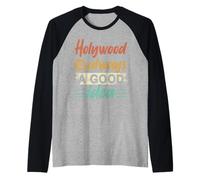 Hollywood Is Always A Good Idea America USA Movie Travel Raglan Baseball Tee