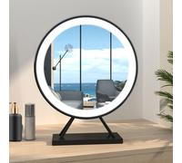 Hollywood Light Up Vanity Mirror with LED Lights - Black