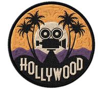 Hollywood Los Angeles California Iron on Patch Embroidered ID45095 | Decorates jackets, backpacks, jeans, hats & vests - travel souvenir gift for adventurers & teens