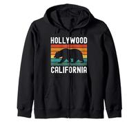Hollywood Retro Los Angeles California Vintage Sunset West Zip Hoodie