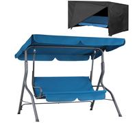 Hollywood swing Atlantic blue + tarpaulin