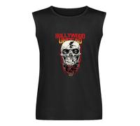 Hollywood Undead Day of The Dead Skull Sleeveless T-Shirt Black Unisex Mens Vest Tank Tops Tee 3XL