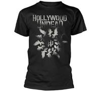 Hollywood Undead 'Dove Grenade Spiral' T Shirt Men's Fashion Crew Neck Short Sleeves Cotton Tops Clothing Black XL
