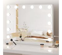 Hollywood Vanity Mirror with 14 Dimmable LED Bulbs 50×42cm