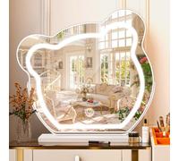 Hollywood Vanity Mirror with Dimmable LED Lights, 3 Lighting Modes Smart Touch Control 360° rotation Dressing Table Mirror, Tabletop and Desk Mirrors, Memory Function for Women, 45x42cm