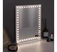 Hollywood Vanity Mirror with Lights 25x30cm for Makeup VANITII GLOBAL White One Size