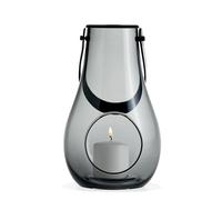 Holmegaard Design with Light candle holder smoke 25 cm