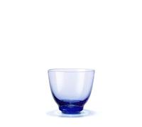 Holmegaard Flow Tumbler, Dark Blue, 3.5" H x 3.9" D, 11.8 oz