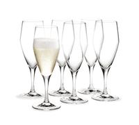 Holmegaard Perfection champagne glass 23 cl 6 pack Clear