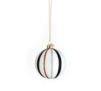 Holmegaard Tree Decorations, Striped Green, Ø 8 cm