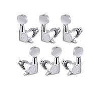 Holmer Guitar String Tuning Pegs Tuning Machines Sealed Machine Heads Grover Tuners Tuning Keys Oval Button 3 Left 3 Right for Electric Guitar or Acoustic Guitar Chrome.