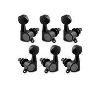 Holmer Guitar String Tuning Pegs Tuning Machines Sealed Machine Heads Grover Tuners Tuning Keys Oval Button 3 Left 3 Right for Electric Guitar or Acoustic Guitar Black.