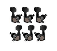 Holmer Sealed String Tuning Pegs Tuning Machines Grover Machine Heads Tuners Tuning Keys 3 Left 3 Right for Acoustic Guitar or Electric Guitar Black.