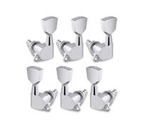 Holmer Sealed String Tuning Pegs Tuning Machines Grover Machine Heads Tuners Tuning Keys Vintage Keystone Style 3 Left 3 Right for Electric Guitar or Acoustic Guitar Chrome.