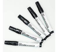 Holmes Stamp & Sign Secure Marker Redacting Pen | Blackout Marker | Blacks Out Private Information (5 Markers)