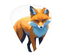Holo Fox Printed pick set - 12 pieces, thin, medium and thick guitar picks, suitable for guitar, bass, electric guitar and ukulele