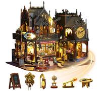 Holo Magic City 3D Wooden Puzzle, Handassembled Educational Toy,DIY Woodencrafts to Build,Brain Teaser Building Model Kit,Gift for Adult Hobby