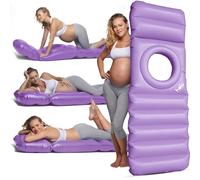 HOLO The Original Inflatable Pregnancy Pillow with a Hole for Your Tummy. Use on Land and Water, for PGP/SPD Relief, Yoga, Sleep, Massage and Relaxation on Your Belly - Babymoon Essential (Lavender)