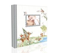 Holoary Baby Photo Album 4x6 500 Photos, Newborn Baby Keepsake Gifts for Baby Boy/Girl and New Parents, Woodland Animals Design Baby Photo Albums
