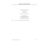 Holocaust Memorial Bill Manuscript amendment to be moved on report [Supplementary to the Marshalled List] (House of Lords) HLB 4 R I a (Manuscript)