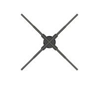 Hologram 3D Projetor Advertising Display Led Light Sign Holographic Player Support Images Video For Trade Shows, Parties Wide Viewing Angle(52cm 624LED)