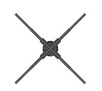 Hologram 3D Ventilador Projetor Advertising Display Luces LED Light Sign Holographic Player Support Images Video Draw Audiences(65cmU 1280LED)