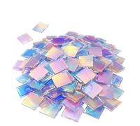 Hologram Acrylic Sheet, Rainbow Rainbow Acrylic Plate, Aurora Acrylic Parts, Transparent Square, Acrylic Square, Double Sided Sparkle, 0.8 inches (2 cm), 1.2 inches (3 cm), 50 Pieces, Set of 00, DIY