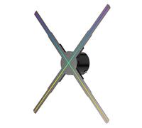 Hologram Fan, Holographic 3D Fan LED Neon Remote Display Handmade DIY Video Logo Text 3D Holographic Projector Advertising Machine COOl