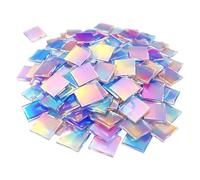 Holographic Acrylic Squares 100 Pieces Double-sided Crafts Tiles