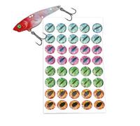 Holographic Bait Decals - Lure Making Supplies, 4D Visual Strike Trigger, Self Sticking Epoxy Dome, Multi Layered Optic Film, Predator Attraction Tool, Mixed Color 500 Piece Pack for River Stream
