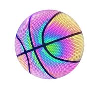 Holographic Basketball - 75-76cm Glowing Reflective Basketball, Exceptionals Durability Light Up Sport Ball, Durable Outdoor Sports Ball | Bright Sports for Camera Shots Fun Play Adult Kids Gift