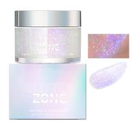 Holographic Body Glitter Gel, Face Glitter Cosmetic for Face Body Hair and Lip, Long-Lasting Shimmer Highlighter Sequins Festival Party Makeup, Vegan & Cruelty Free(03# Sparkling Purple)