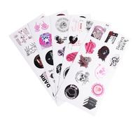 Holographic Bookish Sticker Pack, Aesthetic Decal, for Water Bottles, Laptops, Cars, Skateboards