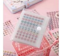 Holographic Cartoon Stickers Pack for Kids - 25 Sheets 1750 Pcs Waterproof Star Nail & Journal Stickers with Storage Book, DIY Craft Decor Stickers