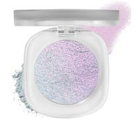 Holographic Chameleon Eyeshadow Palette, Cream to Powder Duochrome Highlighter - Pink Lilac Shimmer Color Shift Makeup, Long Lasting Iridescent Eyeshadow for Face and Eyes（#02）