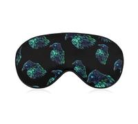 Holographic Crows Ravens Blackout Sleep Mask for Side Sleeper Soft Covers for Travel Essentials Nap
