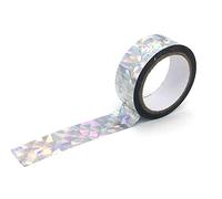 Holographic Deterrent Reflective Scare Tape Holographic Rainbow Colored Masking Tape Waterproof Adhesive Iridescent Tape for DIY Craft