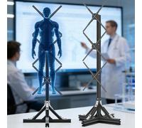 Holographic Display Projector Fan for Dynamic Advertising, Bluetooth and Remote Control for Shop, Party & Holiday Use, 62CM