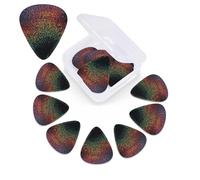 Holographic Dreams Print Guitar Pick 12 Pack With Guitar Pick Case Guitar Plectrums Pick 0.46mm 0.96mm 0.71mm Guitar Accessories For Bass Electric Acoustic Guitars Ukulele